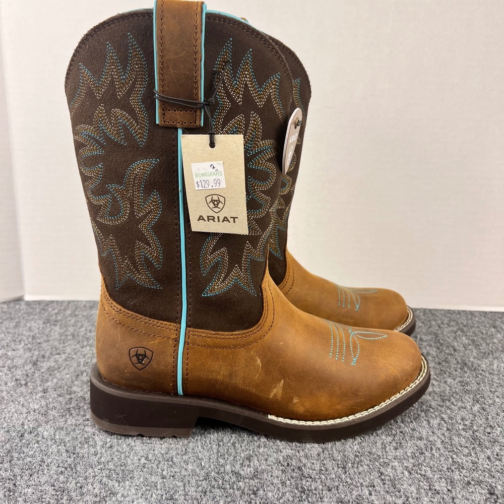 Ariat Delilah Round Toe Western Boots Brown Fudge 10021457 Womens 6.5B